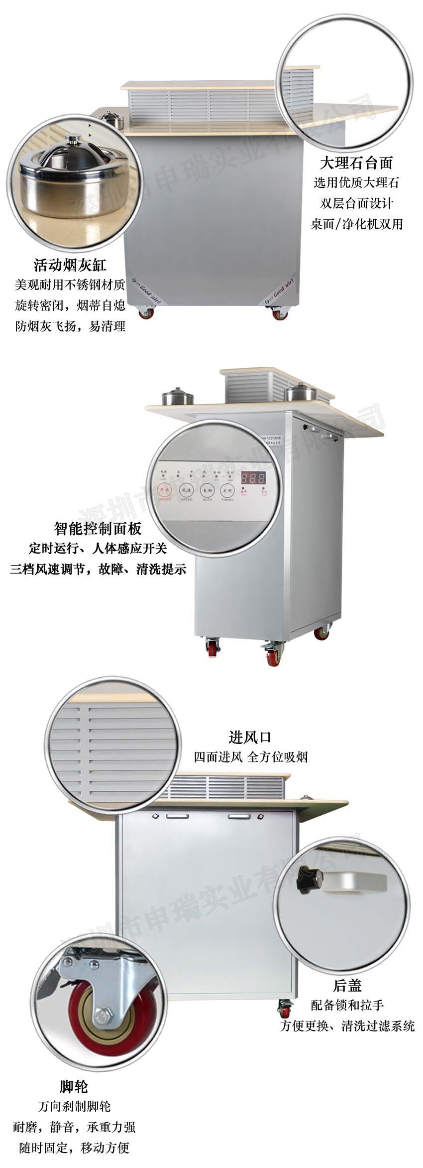 吸煙室空氣淨化機